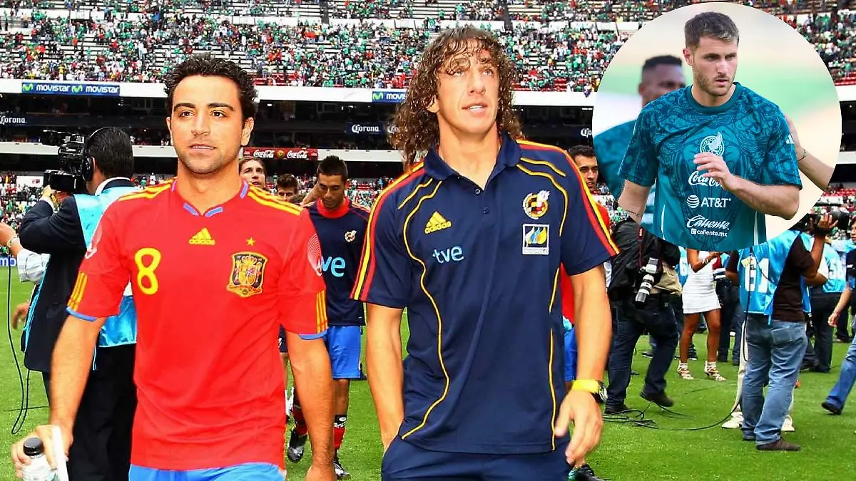 Xavi Hernández y Carles Puyol elogiaron a Santiago Giménez