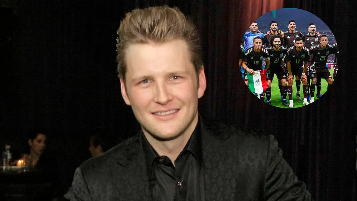 Alexander Acha entonó el himno nacional mexicano en el México vs Estados Unidos. Foto: Cortesía