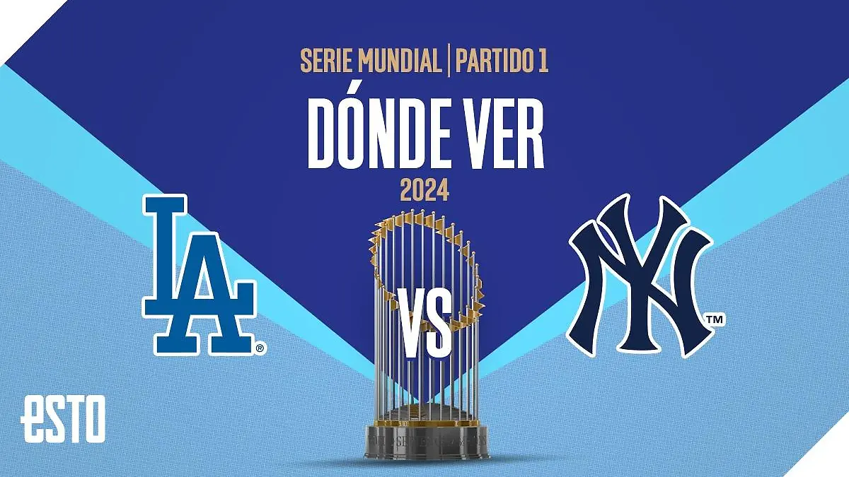 Los Ángeles Dodgers y New York Yankees se miden en la Serie Mundial 2024. FOTO: Especial