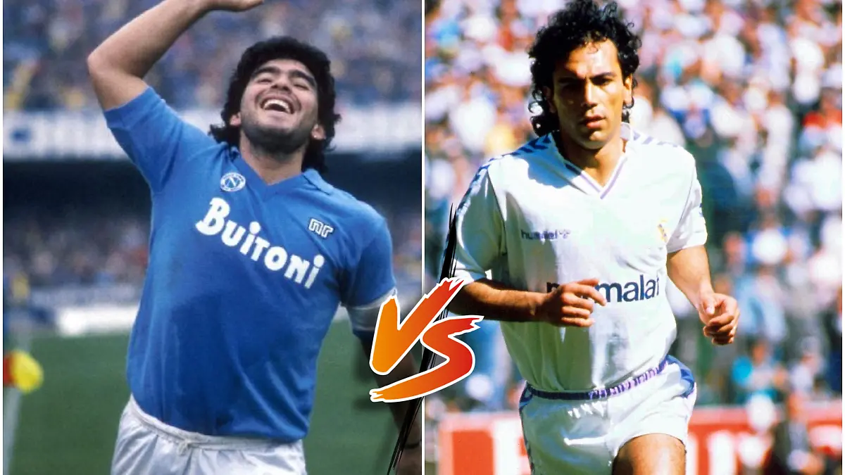 Hugo Sánchez y Maradona sólo jugaron juntos una vez / Foto: Mexsport