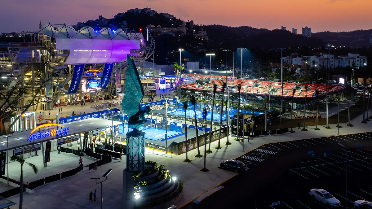 El complejo donde se disputa el torneo de pádel está listo para su arranque / Foto: Cortesía