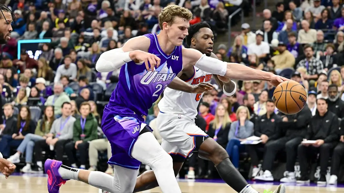 Utah sacó una victoria importante ante New York Knicks. FOTO: Reuters