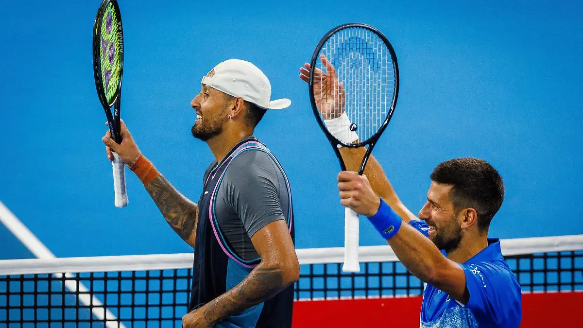 Kyrgios y Djokovic triunfan en Brisbane