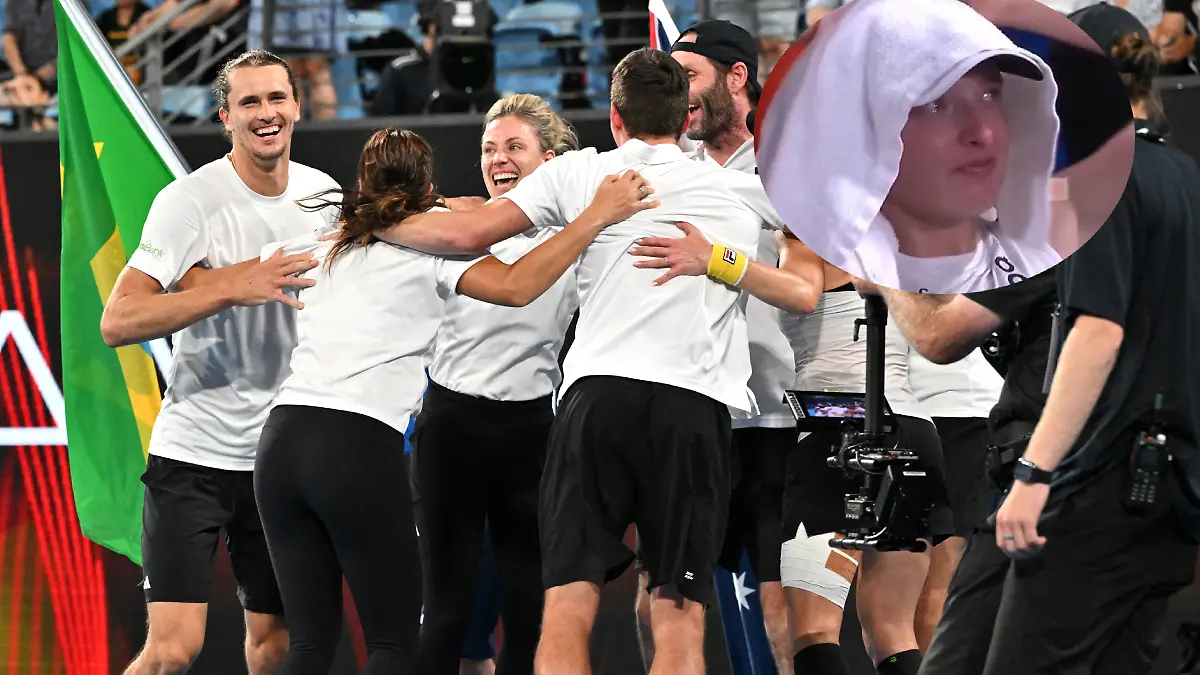 Swiatek no pudo ocn la derrota ante Alemania en la United Cup. FOTO: REUTERS