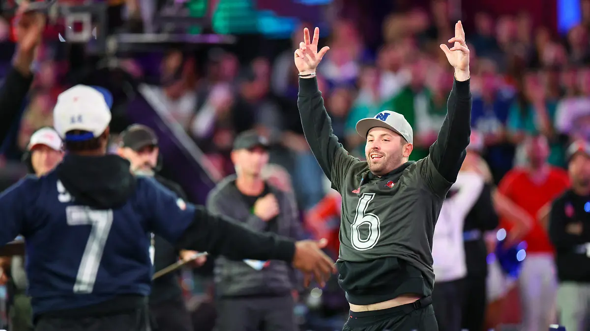 Baker Mayfield fue el ganador de la prueba de precisión Foto Reuters