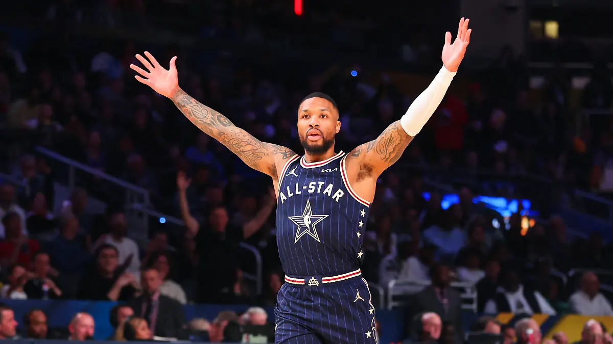 Lillard se quedó el show en el Juego de Estrellas de la NBA. FOTO: AFP