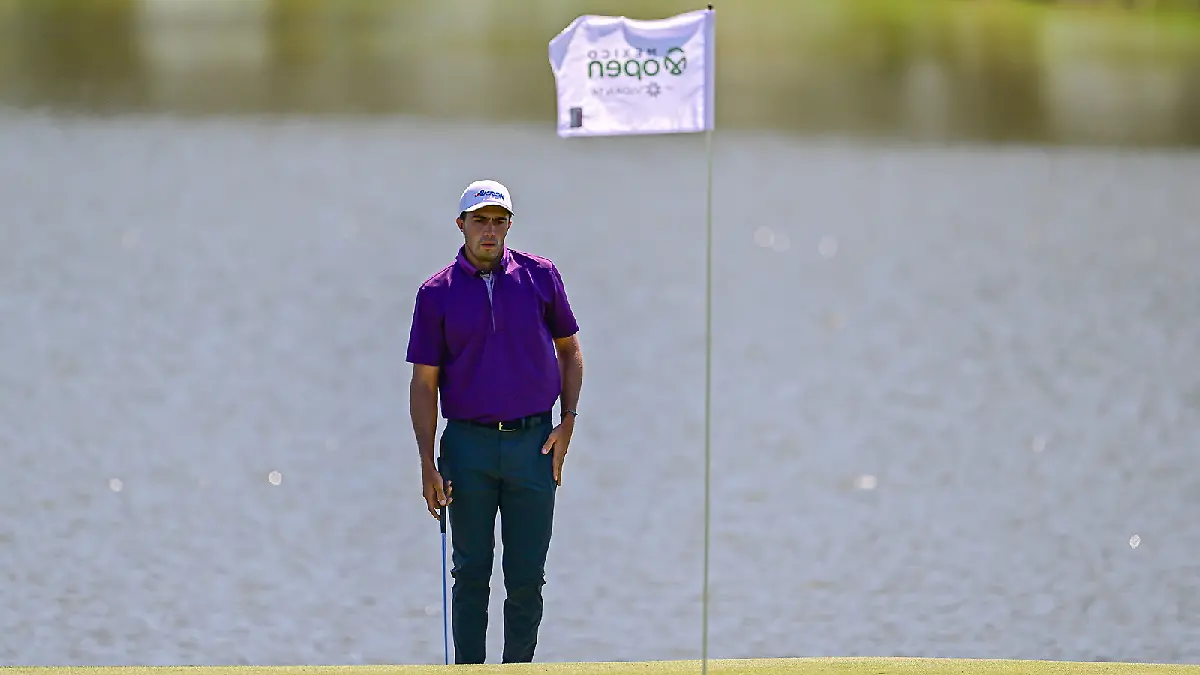 Álvaro Ortiz finalizó con una tarjeta de 67 golpes Foto Cortesia Mexico Open at Vidanta
