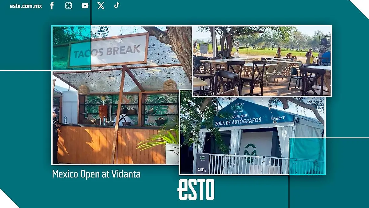 El México Open at Vidanta ofrece espacios muy cómodos para los asistentes. FOTO: Abril Villegas | ESTO