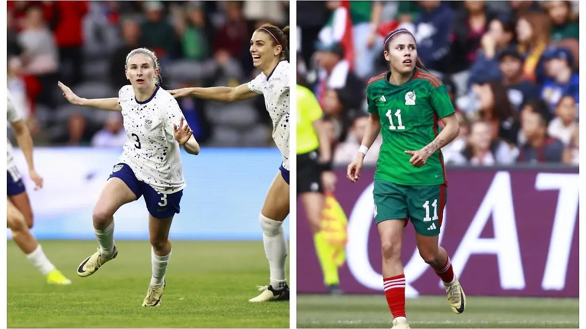 Estados Unidos y México en semifinales de la Copa Oro w. Foto: Mexsport