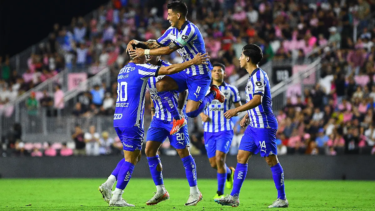Rayados despertó y venció al Inter Miami. Foto: Mexsport