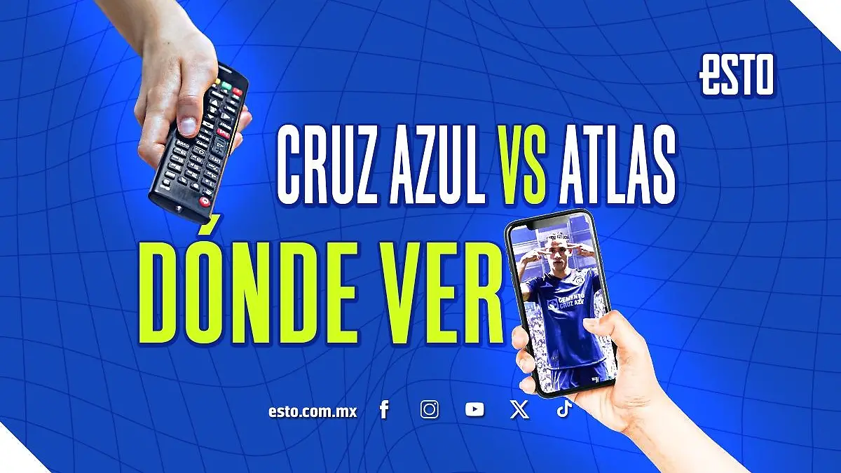 El Cruz Azul vs Atlas es uno de los partidos a seguir en la J16 / Arte: Abril Hernández