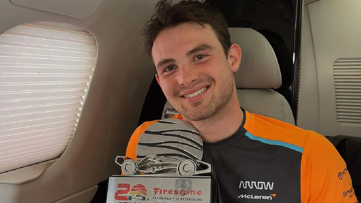 Patricio O’Ward luce como favorito para ganar las 500 millas de Indianápolis foto  @patriciooward