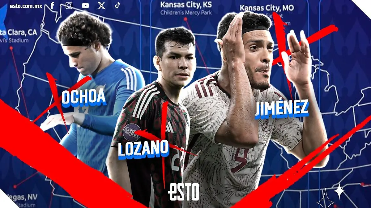 Memo Ochoa, Hirving Lozano y Raúl Jiménez no seguirán en el Tricolor / Arte: Noé López