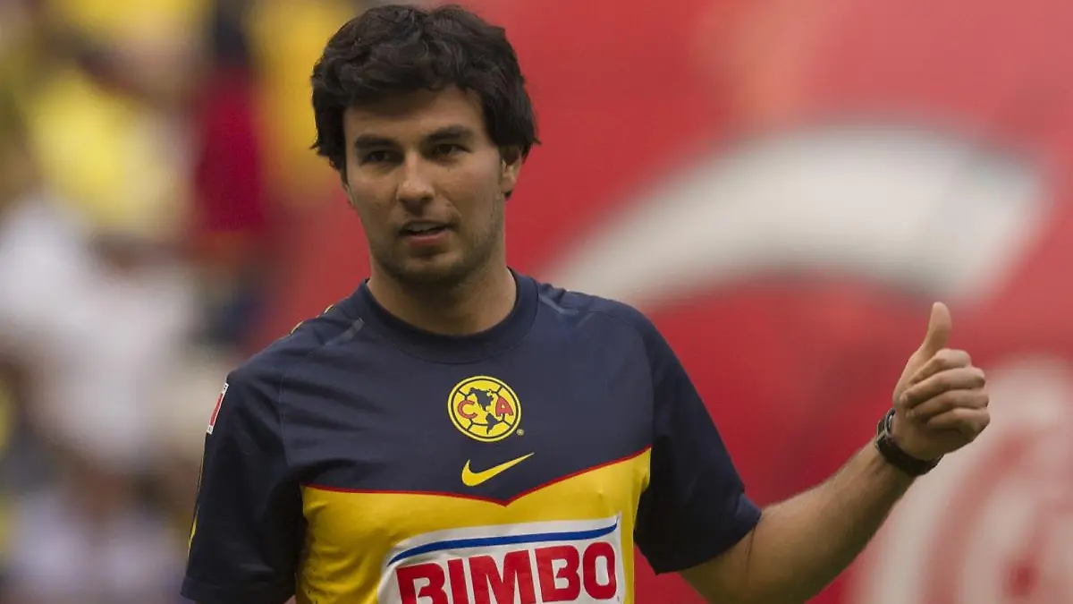 Checo Pérez siempre manifiesta su apoyo al América. FOTO: Mexsport