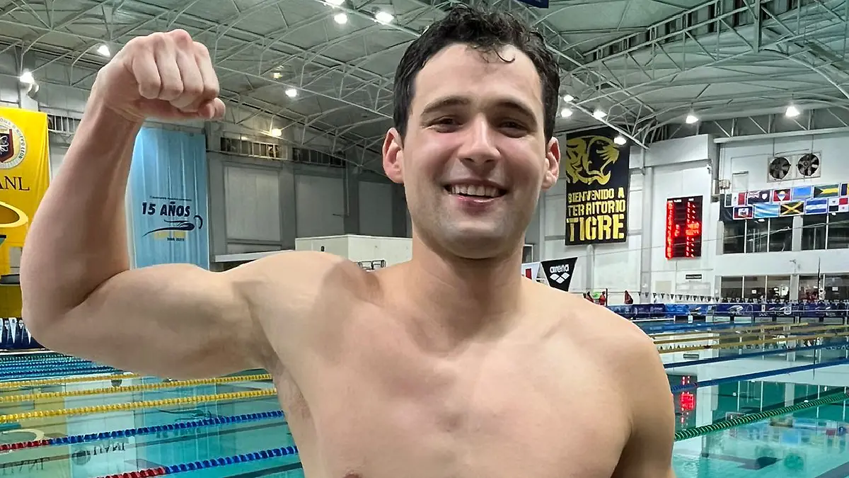 Jorge Iga competirá en París 2024 en la prueba reina de la natación. Foto: Cortesía Prensa ANV