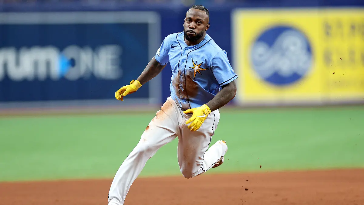 Randy Arozarena listo para el Home Run Derby. Foto: AFP