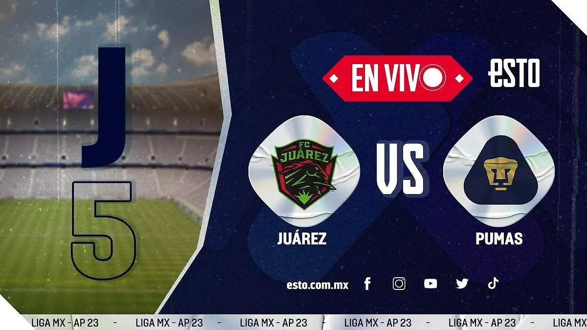 Juárez recibe a los Pumas en la jornada 5 del Apertura 2023