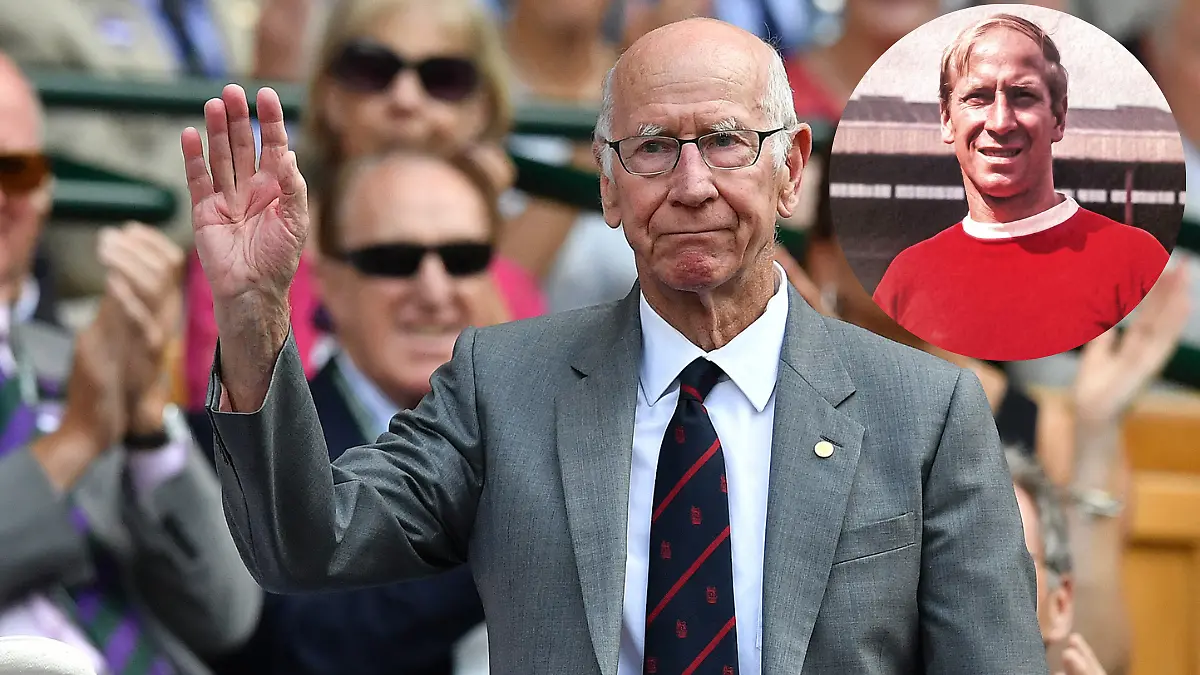 Sir Bobby Charlton jugó 758 partidos con los Red Devils Foto AFP
