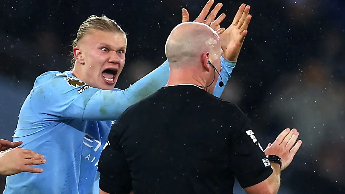 Haaland no ocultó su frustración / Foto: Reuters