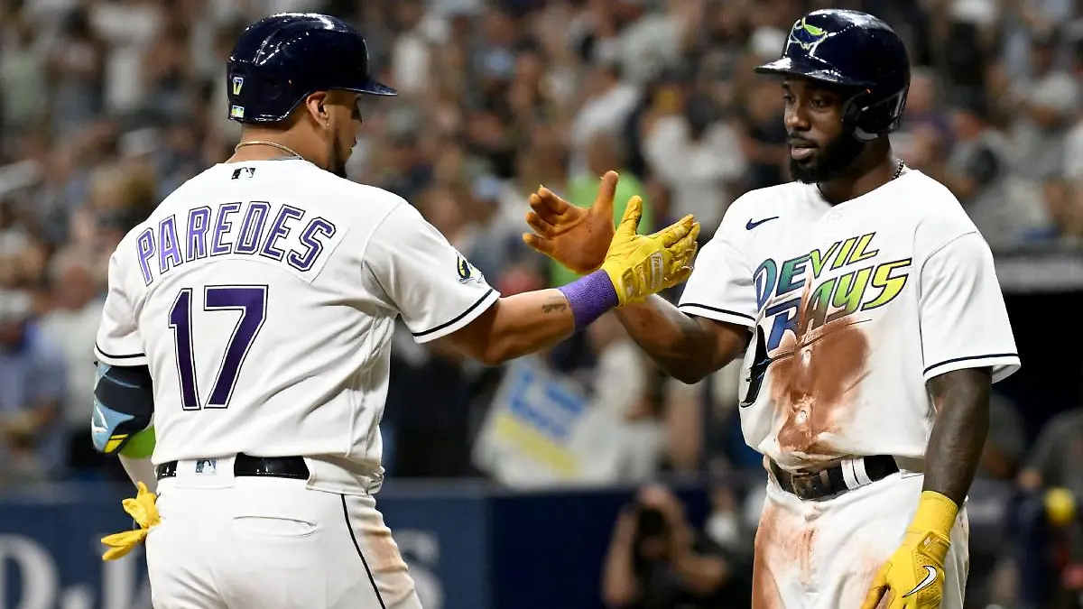 Randy Arozarena e Isaac Paredes se pueden ir de los Rays. FOTO: Reuters