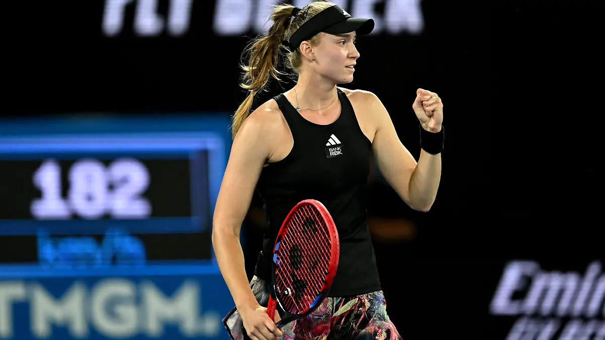 Rybakina quiere conseguir su segundo título de Grand Slam en Australia .FOTO AFP