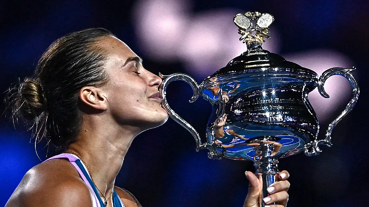 Aryna Sabalenk logro el titulo. Foto: AFP