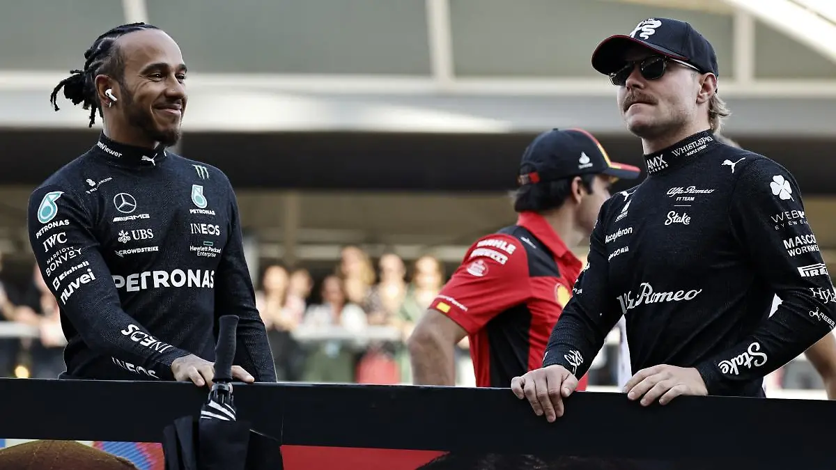 Bottas espera que Checo no cometa los errores que él tuvo con Hamilton. FOTO: Reuters