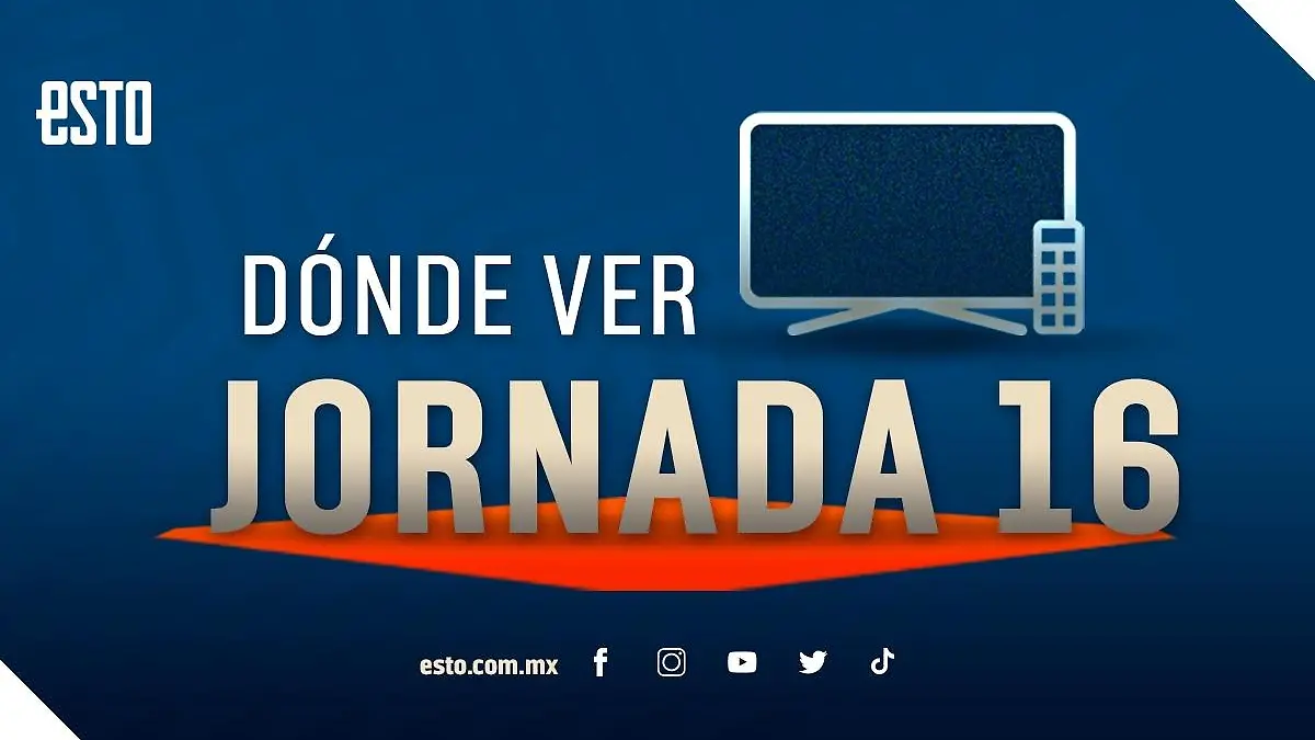 Te decimos dónde ver los duelos de la Jornada 16