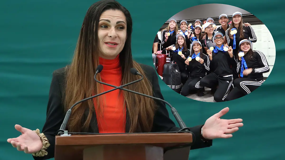 Ana Guevara se lanzó contra la selección de natación artística. FOTOS: MARTÍN MONTIEL