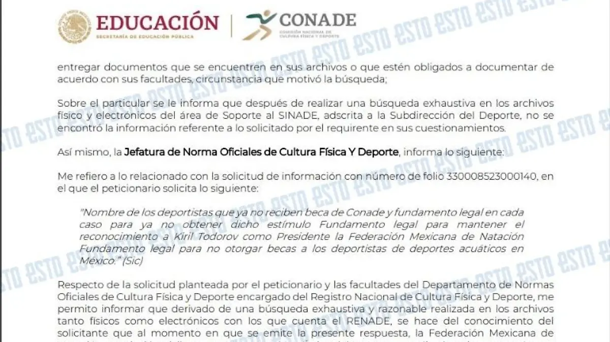 LA FMN NO ESTÁ REGISTRADA