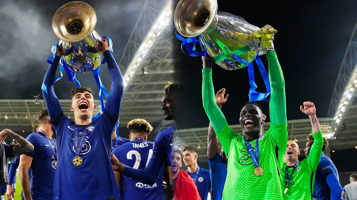 Havertz y Mendy fueron campeones de Champions League con el Chelsea / Foto: @ChelseaFC
