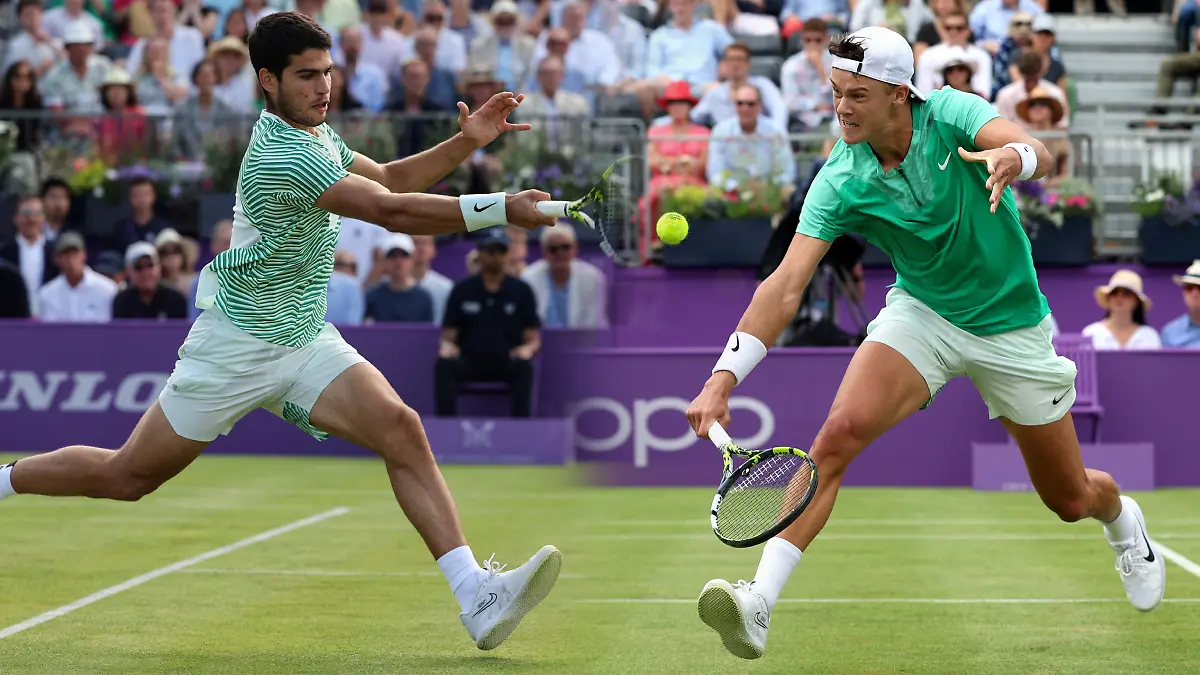 Alcaraz y Rune avanzaron en el torneo de Queen's / Foto: AFP