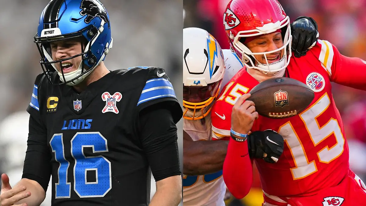 Mahomes y Goff tuvieron un 2025 bastante complicado