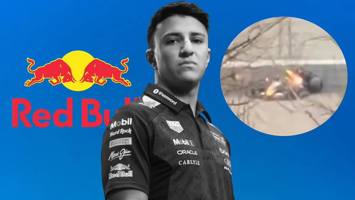 Isack Hadjar choca con Red Bull en el segundo día de pruebas en Barcelona _ FOTO IG Isack Hadjar