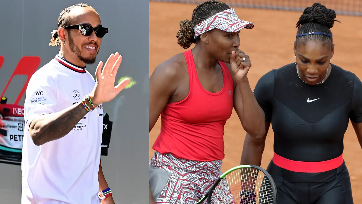 Hamilton se inspiró en las hermanas Williams para triunfar en en deporte a pesar del color de su piel. Foto: AFP