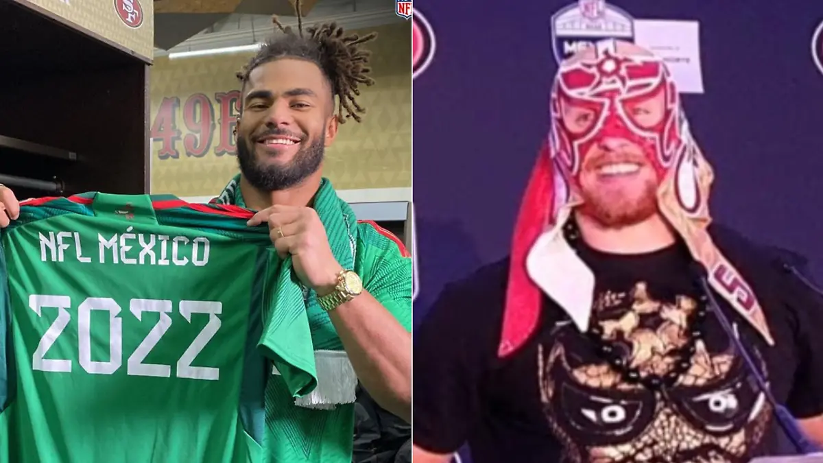 Fred Warner y George Kittle salieron enamorados del Azteca