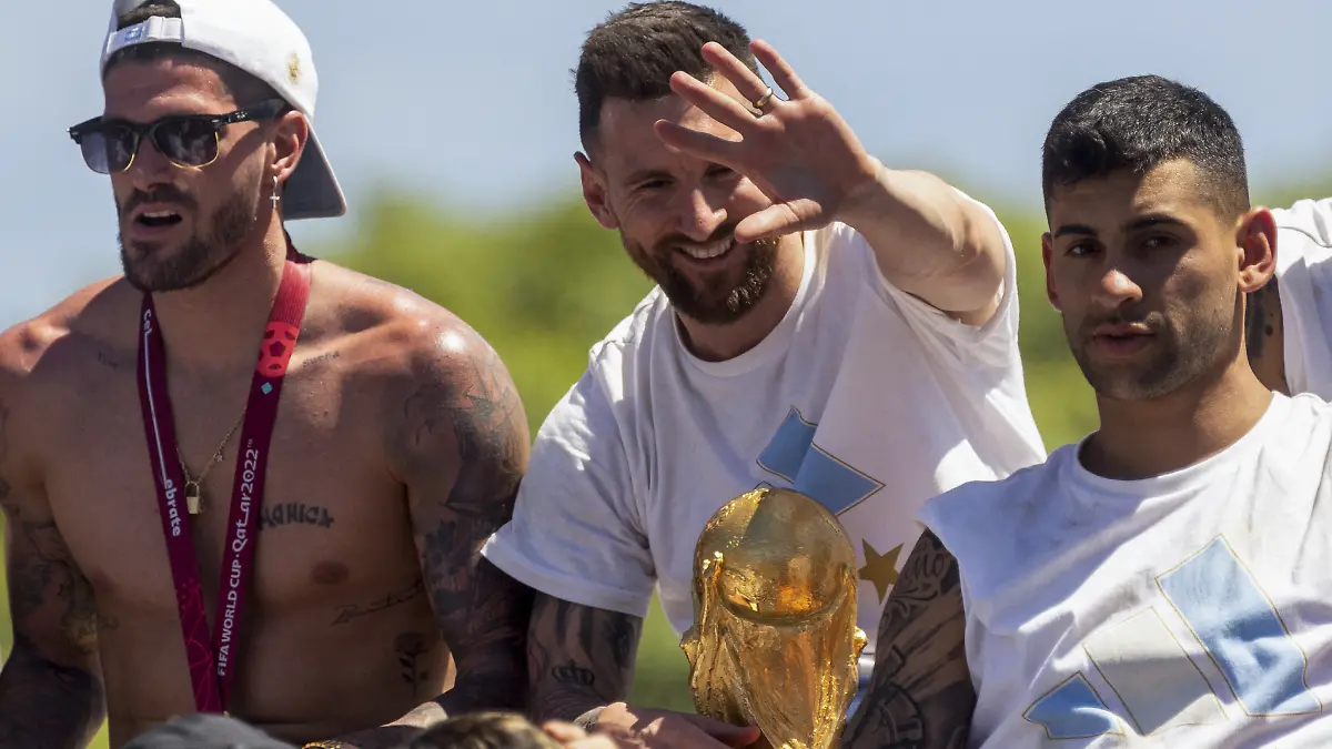 Messi encabeza los festejos en Buenos Aires