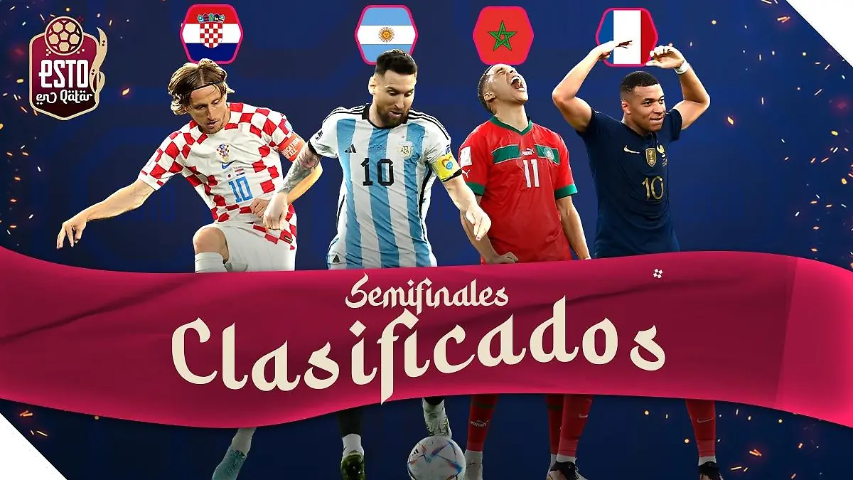 Francia y Marruecos se unieron a los semifinalistas y buscan el título del mundo / Arte: Noé López