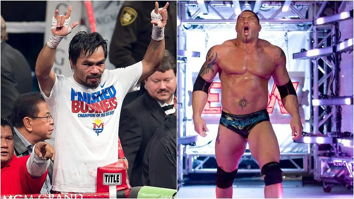 Batista y Manny Pacquiao tuvieron una pelea real _ Foto_ Mexsport _ WWE