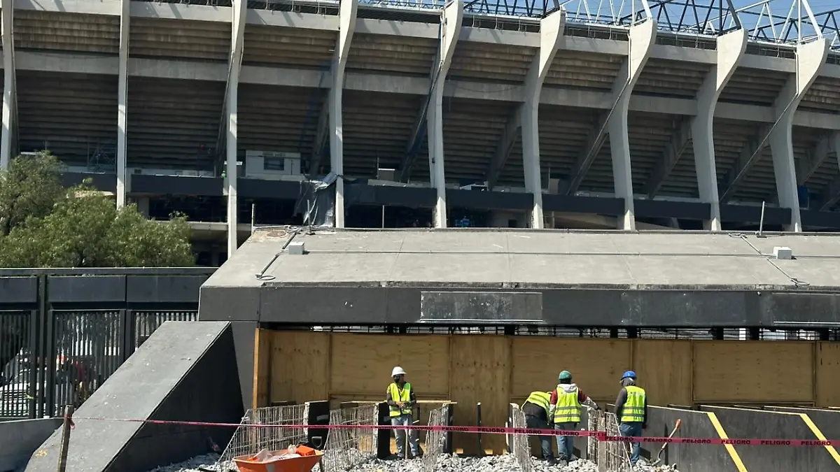 Estadio Azteca avanza en sus remodelaciones para el Mundial 2026 _ FOTO ALEJANDRA BRAVO
