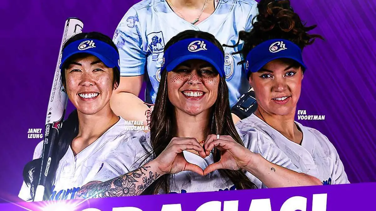 Charros de Jalisco Softbol agradece a Nicola Simpson, Natalie Wideman, Janet Leung y a Eva Voort