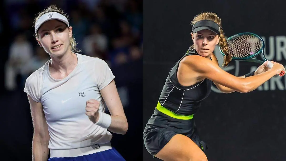 Cristina Bucșa y Magdalena Fręch juegan la final de Mérida WTA 500 (1)