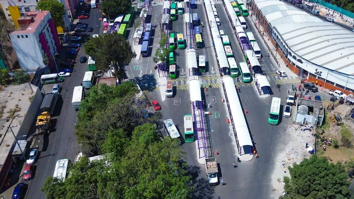 Paradero de Huipulco se renueva para el Mundial 2026