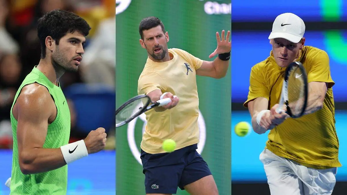 Carlos Alcaraz, Novak Djokovic y Jannik Sinner son los favoritos para Indian Wells 2026