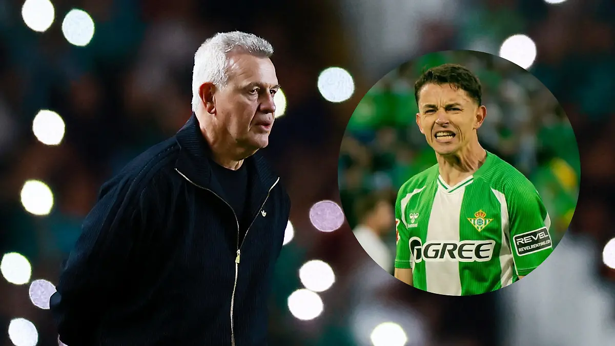 Javier Aguirre asiste al juego de Álvaro Fidalgo con el Real Betis
