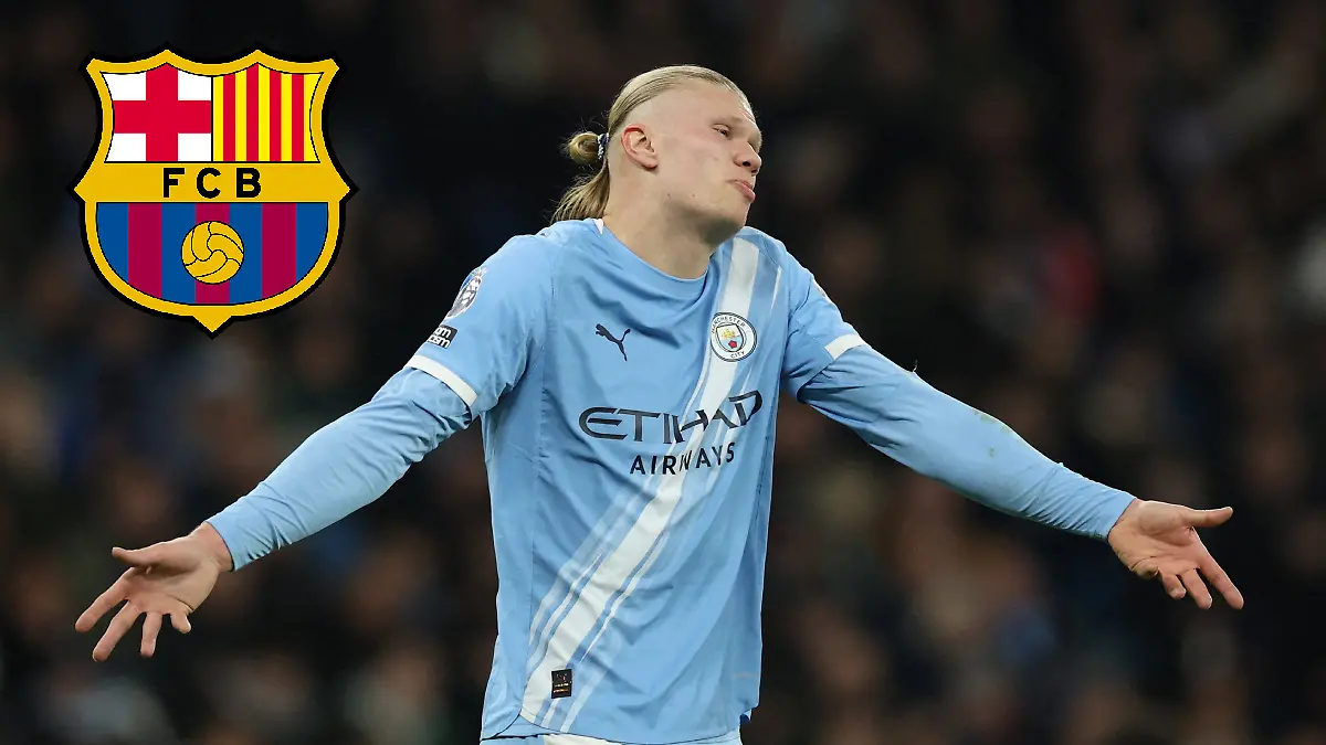Representante de Erling Haaland habla de su posible llegada al Barcelona