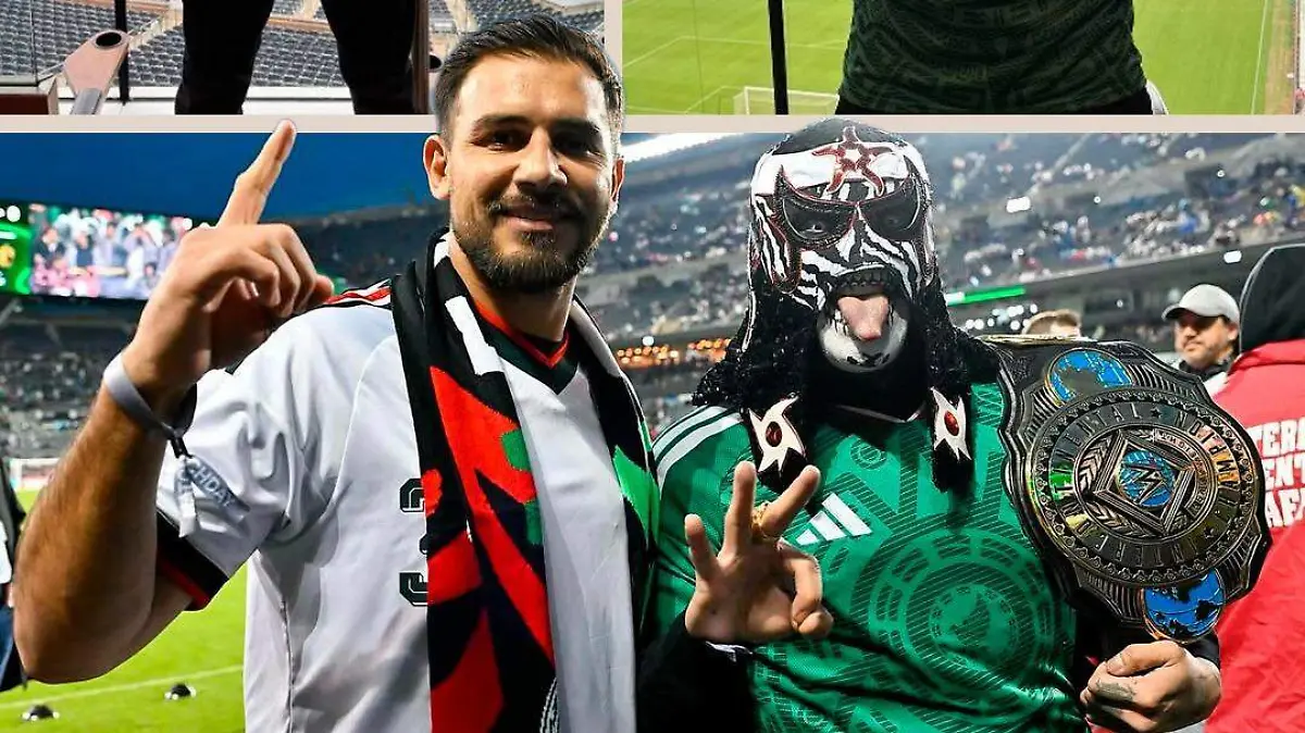 Penta en el Soldier Field como presentador del Tri. 🇲🇽🏟️El campeón Intercontinental de la WWE