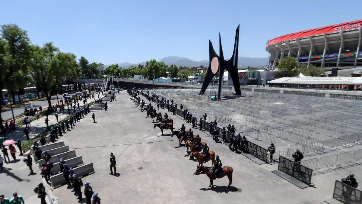El operativo de seguridad en la reinauguración del Estadio Banorte fue un éxito 