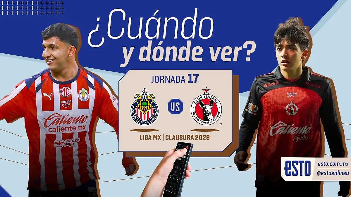 Cuándo y dónde ver el chivas vs Xolos