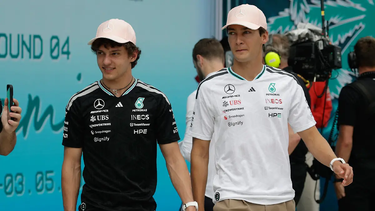 Kimi Antonelli y George Russell tienen arriba a Mercedes Benz
